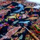 Kashmiri Black Woolen Cashmere Shawl with Hand Embroidered Birds